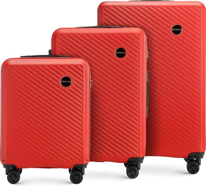 Immagine prodotto Wittchen Set di valigie rigide Circle Line (96 l, Bagaglio a mano (fino a 50 litri), M (50 - 90l), L (90 - 115l))