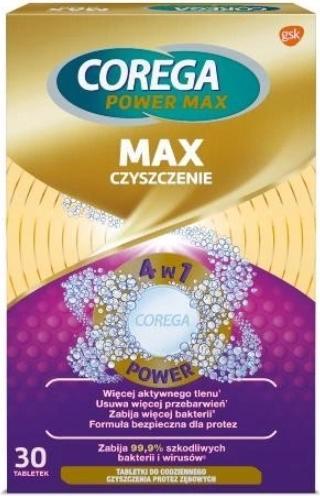 Produktbild Corega COREGA Power Max 4w1 tabletki do protez zębowych 30szt. (Körperlotion)