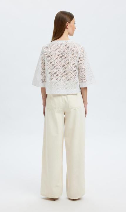 Produktbild Selected Femme Broderie Anglaise Crop Top (40)