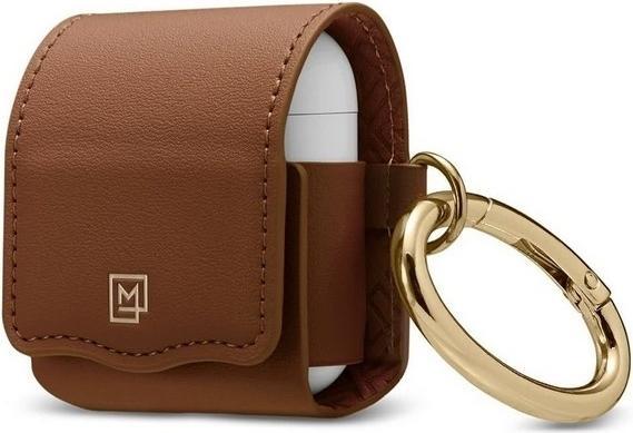 Produktbild Spigen La Manon AirPods Case PU Leather brązowy/brown 074CS26378 (Kopfhörer Tasche)