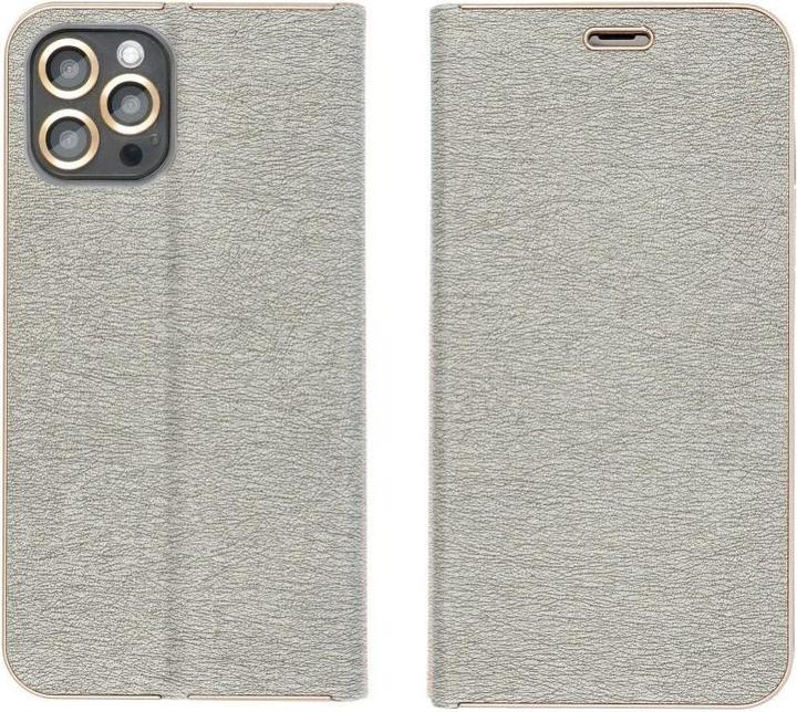 Actual product image Forcell Book case OEM LUNA Book Gold for SAMSUNG A13 5G / A04S silver (Samsung Galaxy A13 5G, Samsung Galaxy A04S)