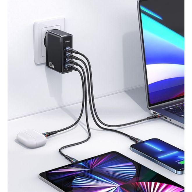 Immagine prodotto Usams Caricabatterie veloce GaN a 4 porte da 100W (100 W)