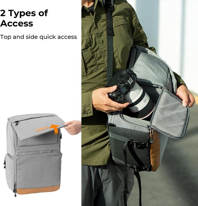 Immagine prodotto K&F Concept 22L Beta Zip (Zaino per fotocamera, 22 l)