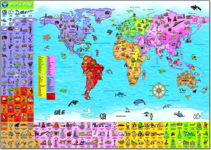Immagine prodotto Orchard World Map Puzzle & Poster