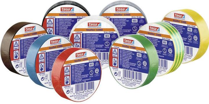 Produktbild tesa tesaflex Isolierband IEC 10x10m:15mm Mix (15 mm)