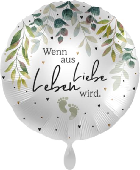 Produktbild Premioloon Folienballon Geburt Wenn aus Liebe Leben wird - leer (1 x)