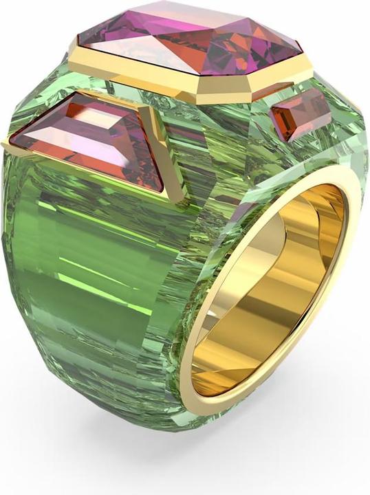 Produktbild Swarovski Chroma Cocktail Ring Grün Gold (52)