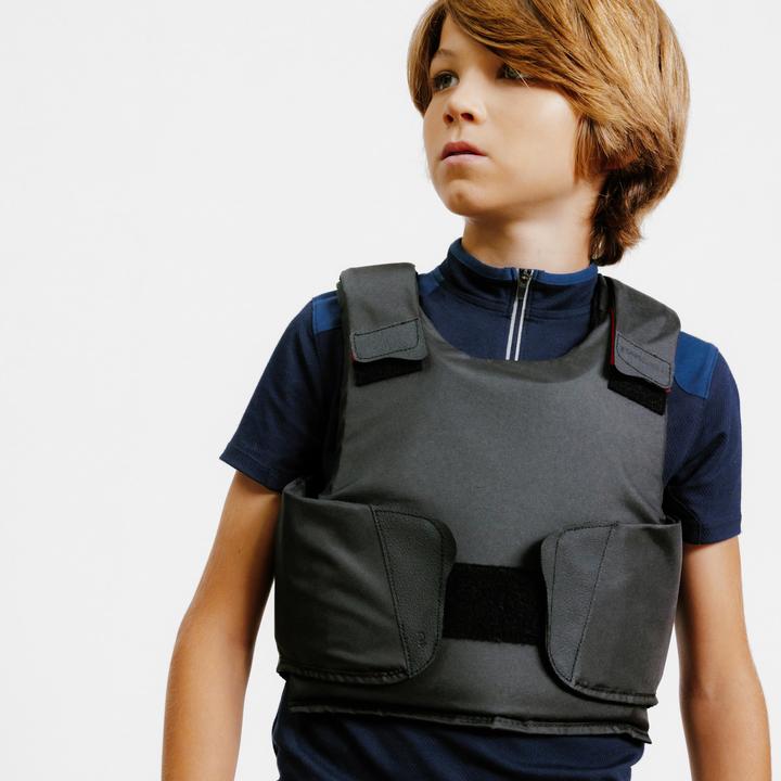 Produktbild Fouganza Reitschutzweste Kinder - 100 schwarz (164)
