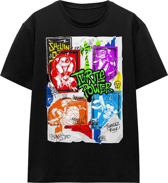 Immagine prodotto Teenage Mutant NT Maglietta Poster di Lino Adulto Unisex (XL)