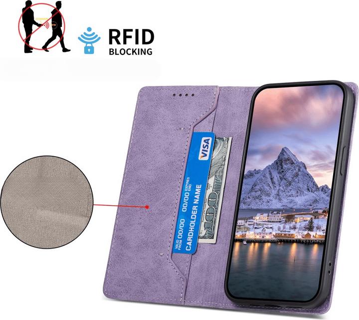 Immagine prodotto Cover-Discount Galaxy A56 5G - Flip Case mit RFID Blocker (Samsung Galaxy A56)