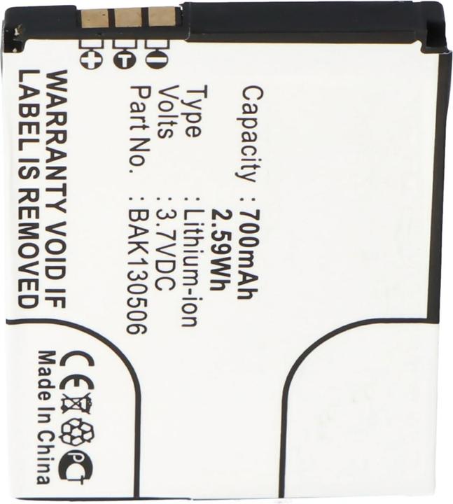 Actual product image AccuCell Battery AVM Fritz Fon M2, Fritz! Fon M2, FRITZ!FON C4, BAK130506, Fritz!Fon M2