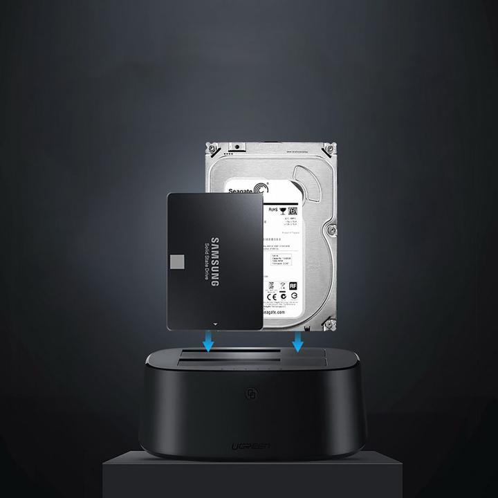 Productafbeelding Ugreen SATA harde schijf docking station voor 2,5" en 3,5" SSD HDD