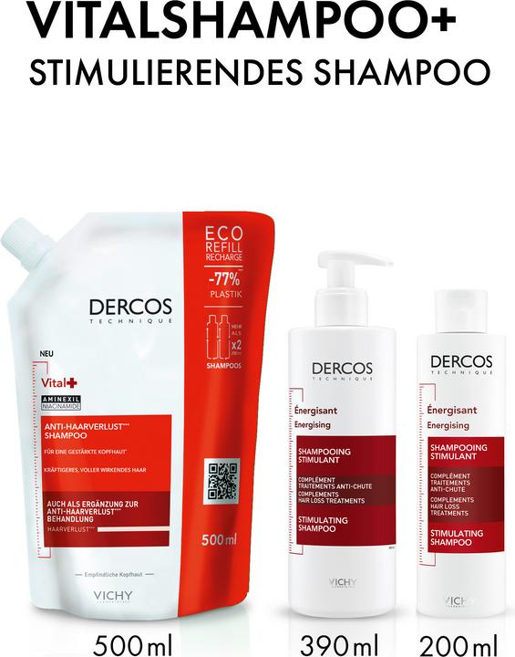 Actual product image Vichy Dercos Vital (500 ml, Liquid shampoo)