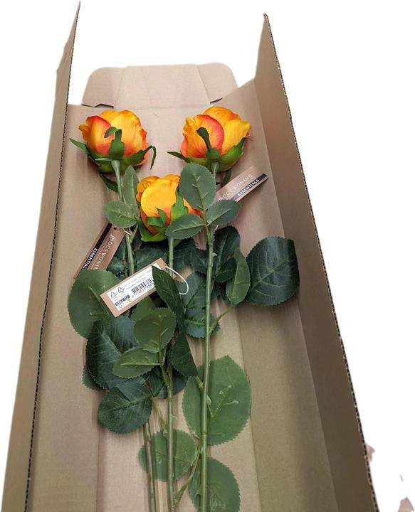 Produktbild Chalet Kunstblume Rosenbouqet 87 cm, Orange (87 cm)