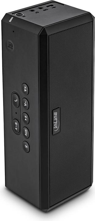 Image du produit InLine WOOME 2 True Wireless Haut-parleur stéréo Bluetooth noir (10 h, Fonctionnement sur piles)