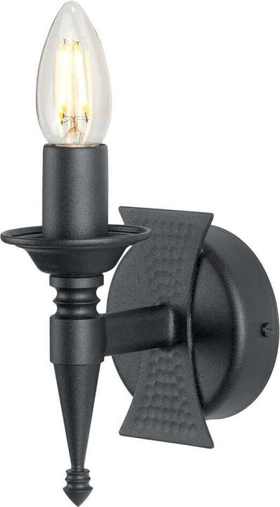 Actual product image Elstead Lighting Saxon wall light E14 black, Made in UK (E14)