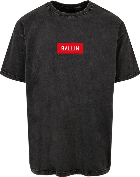 Actual product image Mister Tee Ballin Box Acid Washed Heavy Oversize Tee - 125205 (XL)