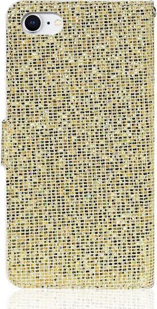 Image du produit MU Style Housse en cuir pailleté à rayures (Apple iPhone SE (3ème génération), Apple iPhone SE (2ème génération), Apple iPhone 8, Apple iPhone 7)