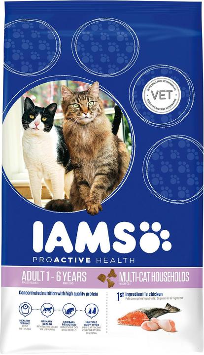 Actual product image Iams Pro Active Health Adult Multi-Cat Household (Senior, Adult, 1 pcs., 15000 g)