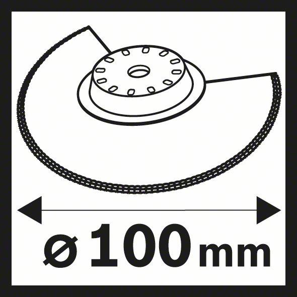 Actual product image Bosch Zubehör BIM Segment shaft grinding knife ACZ 100 SWB, 100 mm, pack of 1