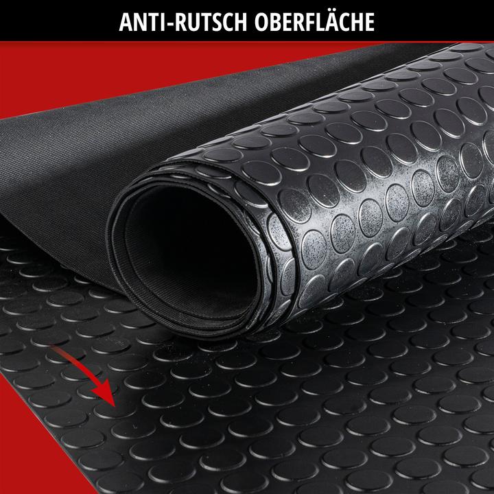Actual product image Walser Rubber mat Coin, cut to size by the metre 100x250 cm black