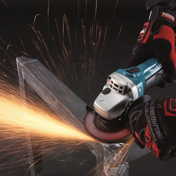 Actual product image Makita DGA452RTJ Battery Angle Grinder (115 mm)