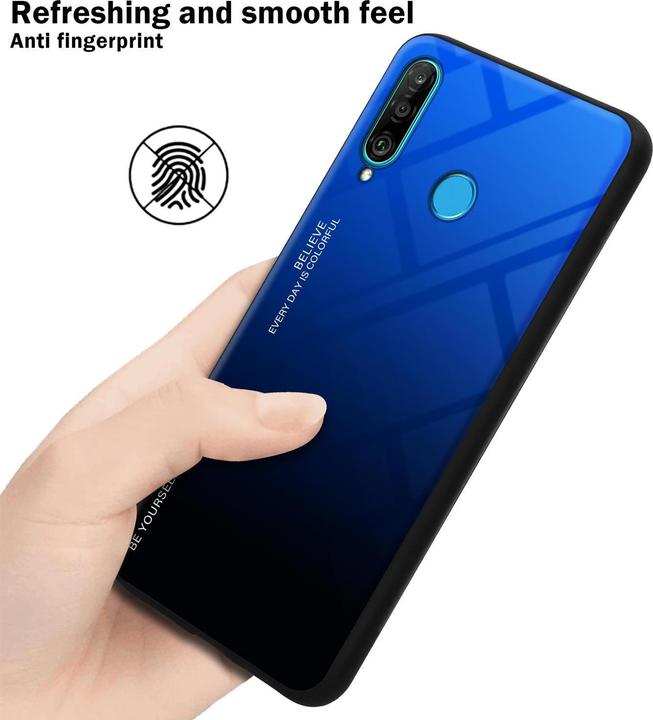 Actual product image Cadorabo TPU 2 colors glass cover (Huawei P30 Lite)