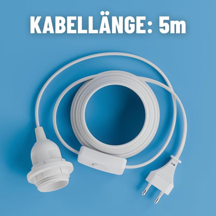Produktbild greate Lampenfassung E27 mit Schalter & Kabel