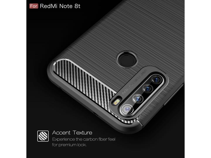 Produktbild Screenguard Xiaomi Redmi Note 8T Hülle Carbon Brushed Soft TPU (Xiaomi Redmi Note 8T)