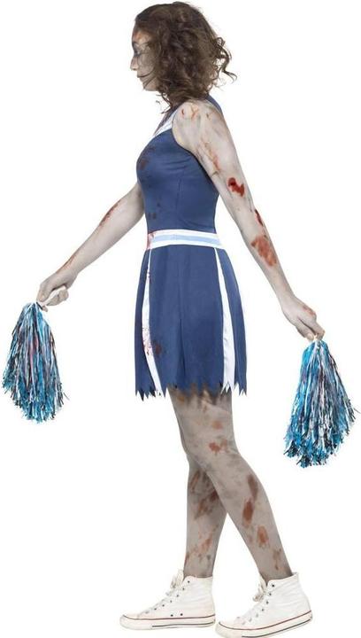 Actual product image Smiffys Girls Zombie Cheerleader Costume Set (134, 140)