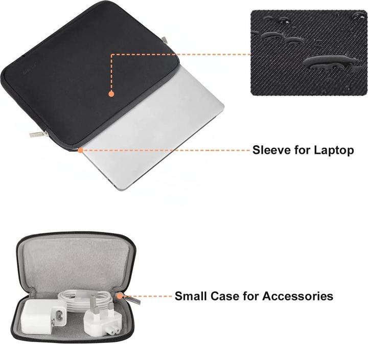 Actual product image Only-Bags.Store Laptop-Hülle Tasche Kompatible Notebook-Neoprenhülle mit kleinem Etui