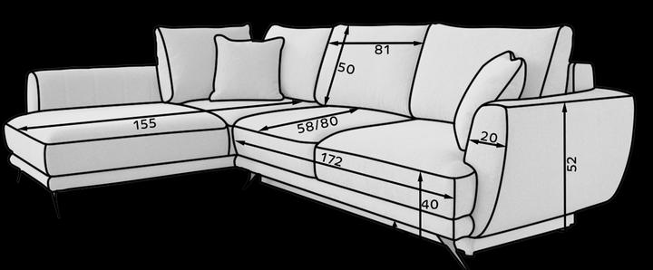 Produktbild ELTAP Larde (Ecksofa, 4-Sitzer, Bettsofa)