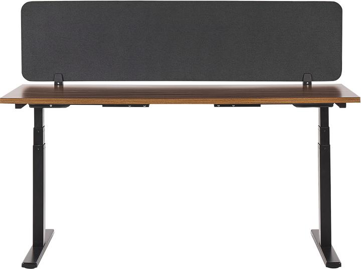 Actual product image Beliani Desk divider dark grey 130 x 40 cm WALLY (130 x 40 cm)