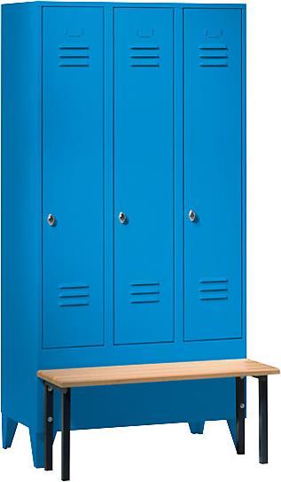 Actual product image Wolf Clothes locker with bench in front (90 cm, 185 cm)