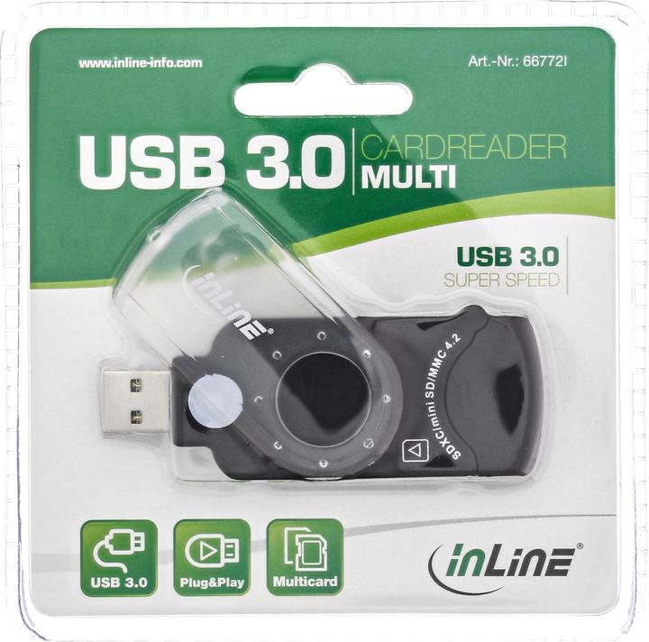 Produktbild InLine Mobile Card Reader USB 3.0 (USB 3.0)