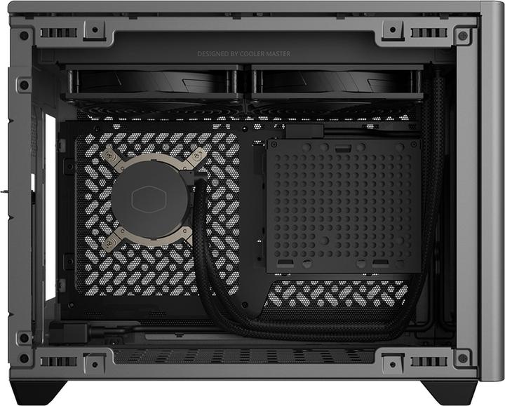 Actual product image Cooler Master MasterBox NR200P MAX V2 (grey, tempered glass) (Mini-ITX)