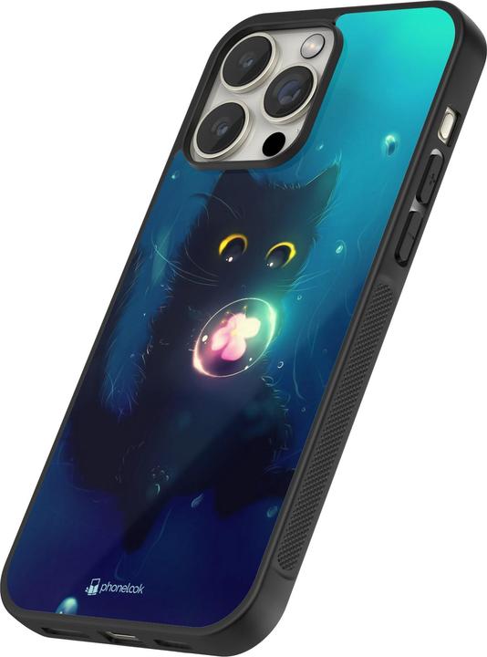Immagine prodotto PhoneLook Cover Silicone Nero Cute Cat Bubble (Apple iPhone 13 Pro)
