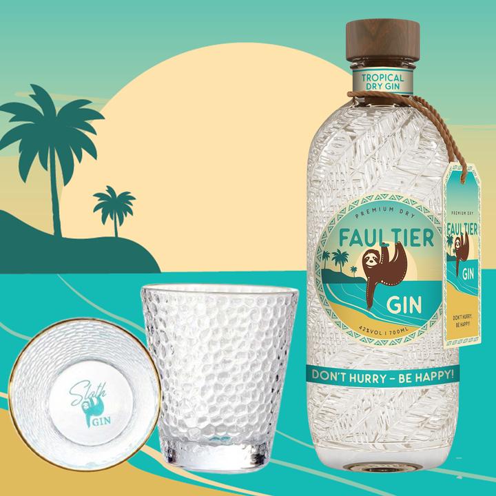 Actual product image Sloth Company Sloth Gin gift set (1 x 70 cl)