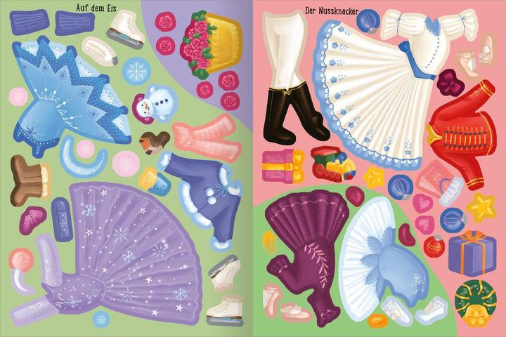 Actual product image First sticker dress-up dolls - ballet