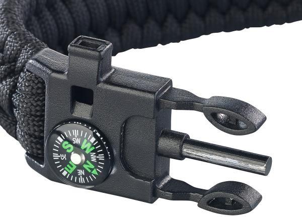 Produktbild Semptec 5-in-1-Überlebensuhr mit Armband aus Para-Seil