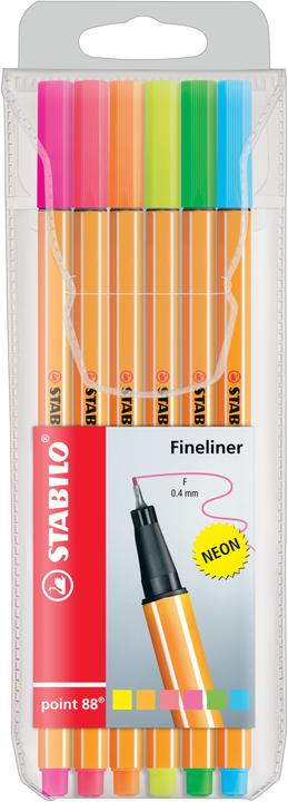 STABILO Point 88 (Multicoloured, 6 x)