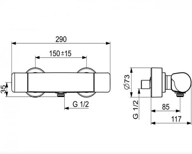 Produktbild Hansa Care Brause-Thermostat-Batterie