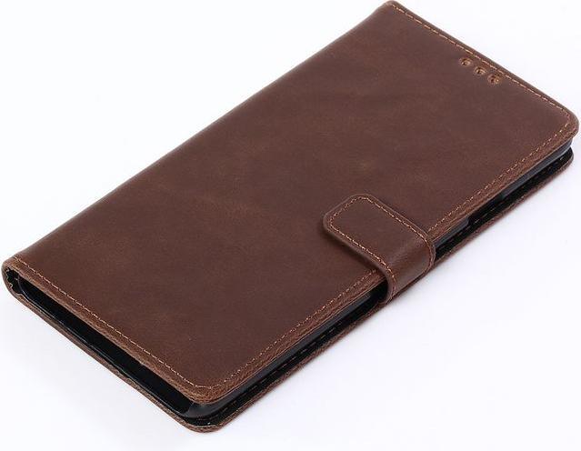 Actual product image MU Classic Crazy Horse IV Leather Bookcover Series (Samsung Galaxy A9)