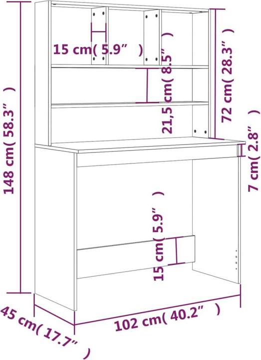 Image du produit VidaXL Conni (102 x 45 x 148 cm)