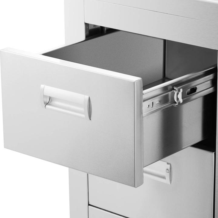 Produktbild Royal Catering Spülenschrank Spülenunterschrank Spülschrank Edelstahl Becken: 400x400x300 mm (Spülbecken Zubehör, 30 cm, 60 cm)