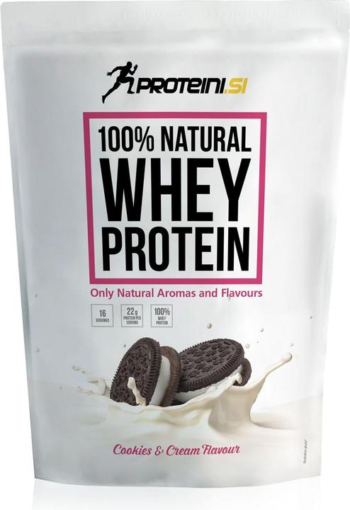 Immagine prodotto Proteini.ch Proteine del siero del latte 100% naturali 500g (Biscotti e panna, 1 pz., 500 g)