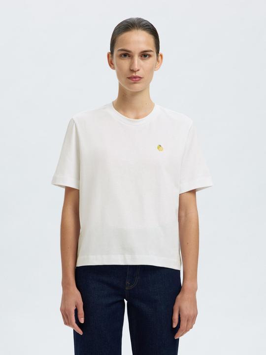 Immagine prodotto Selected Femme Besticktes T-Shirt mit Rundhalsausschnitt (L)