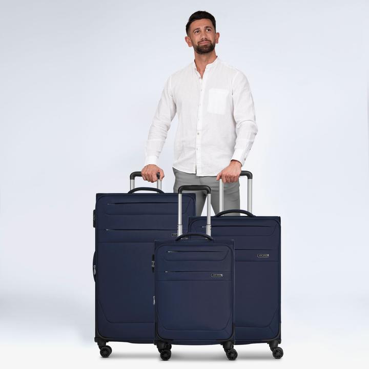 Produktbild Worldpack Chicago 4 Rollen Kofferset 3-teilig mit Dehnfalte (186 l, XL (ab 115l))
