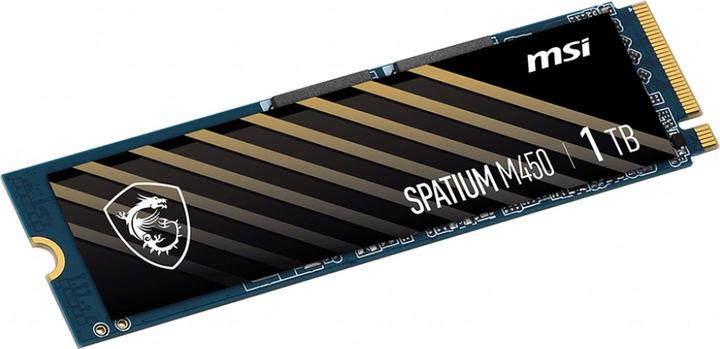 Actual product image MSI 1To M.2 NVMe Gen4 - SPATIUM M450 V1 (1000 GB, M.2 2280)