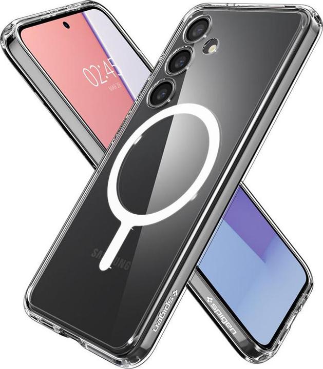 Image du produit Spigen Crystal Hybrid Onetap Sam S24 S921 Anneau Magsafe blanc ACS07223 (Samsung Galaxy S24)